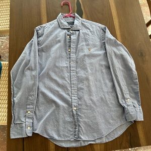 Men’s button up long sleeve polo shirt